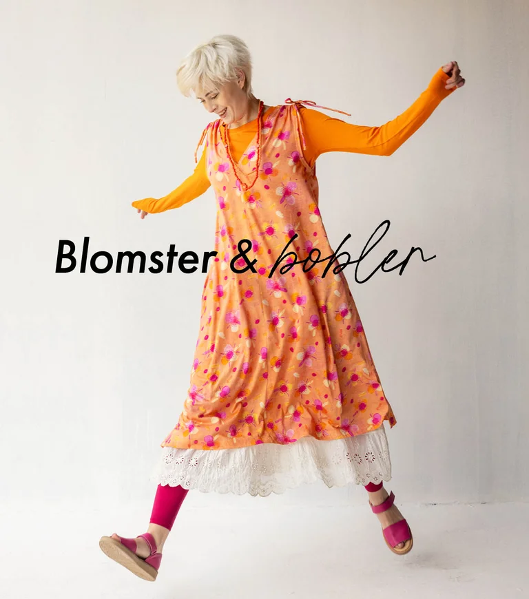 “Bubble” dress in organic cotton/modal