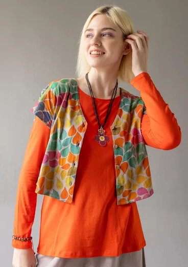 Jerseyshirt „Petite“ aus Bio-Baumwolle - taubengrau