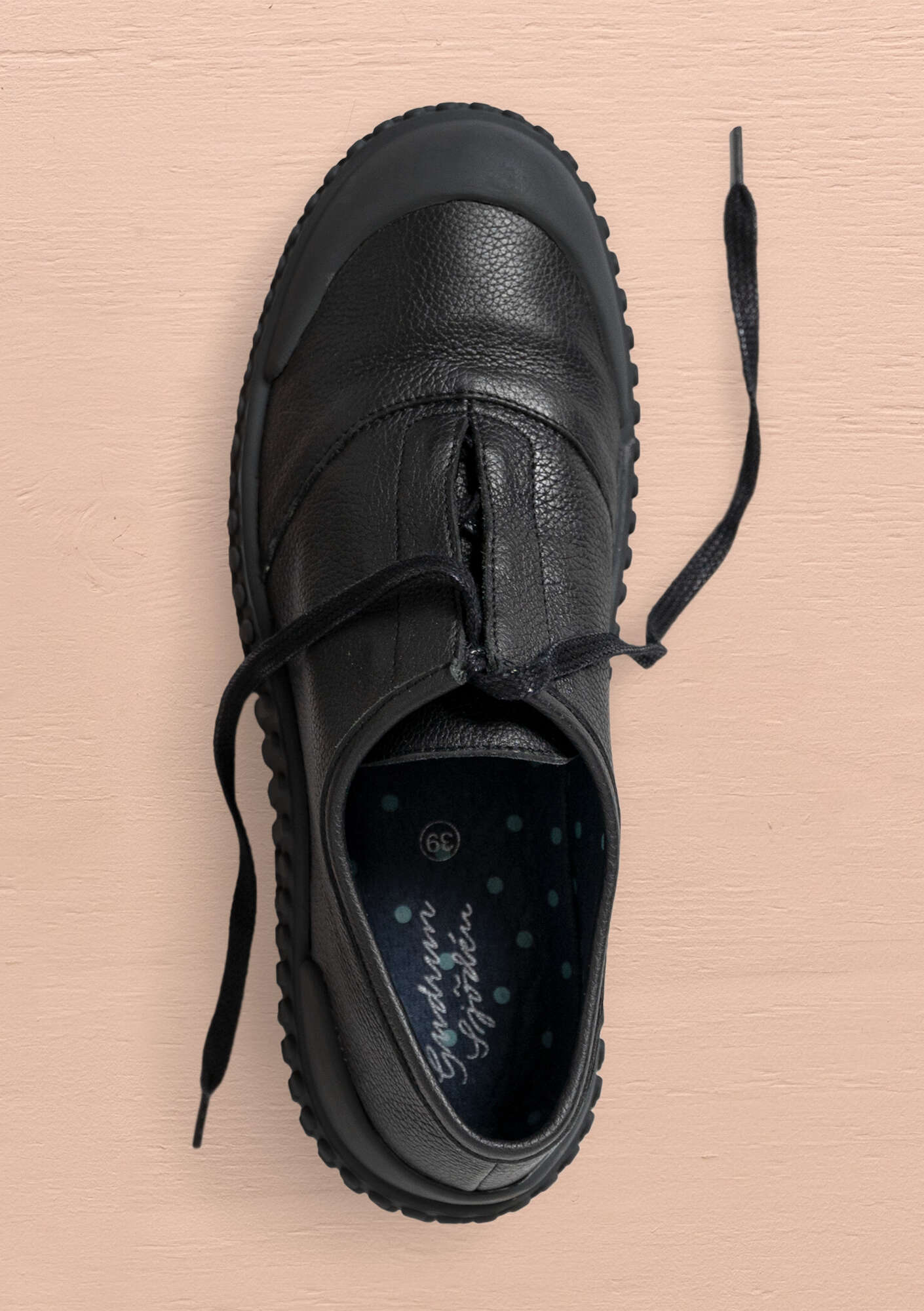 Sneakers en cuir nappa black