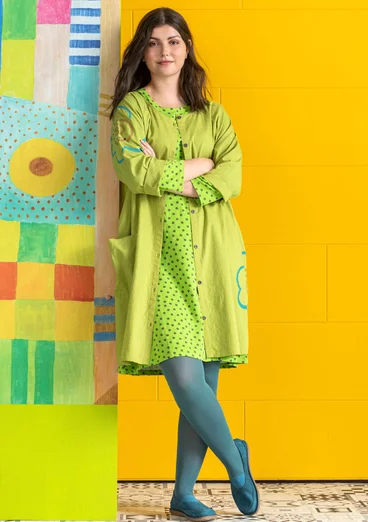 Robe "Web" en coton biologique  - kiwi