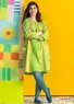 Kleid „Web“ aus Öko-Baumwolle  (waldgrün S)