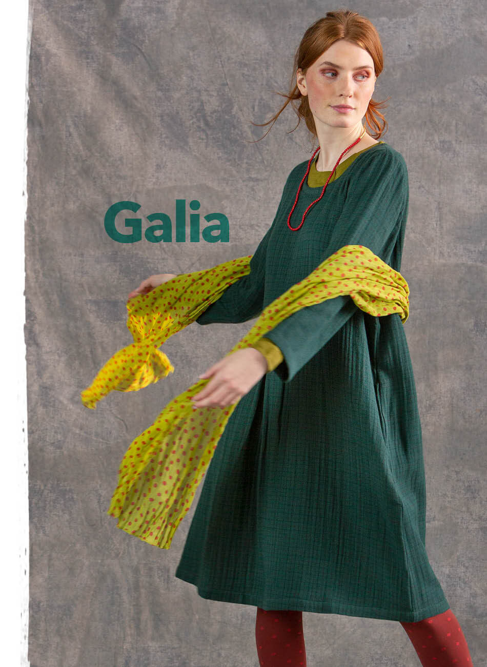 “Galia” woven organic cotton dress