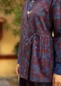 Omslagsbluse «Bloom» i økologisk bomull (purpur L)
