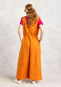 “Idun” woven organic cotton/linen dungarees - rowan