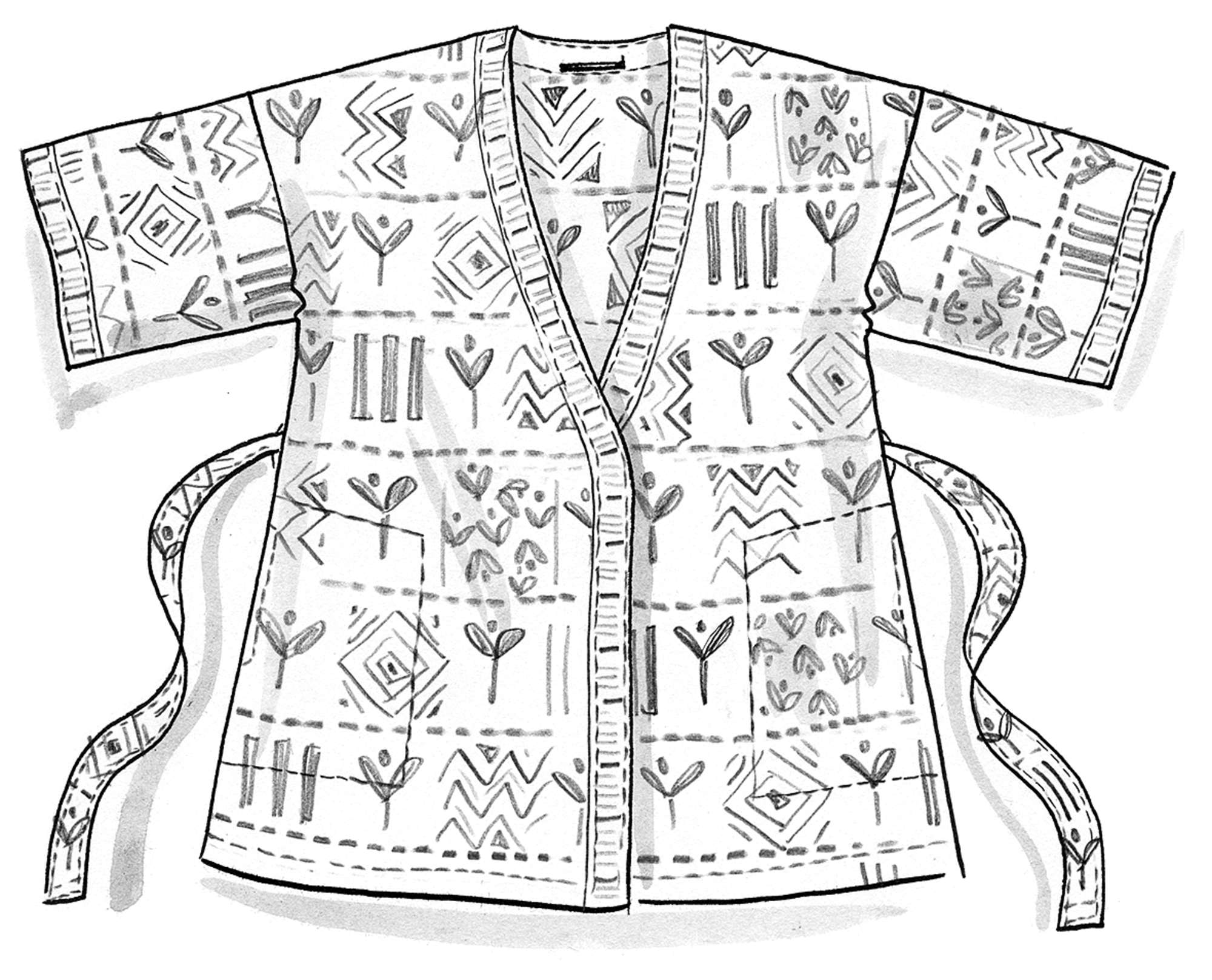 Kimono «Aditi» i lin