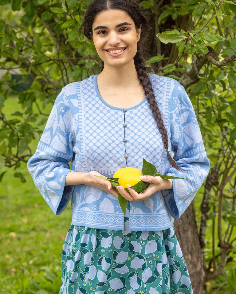 “Hilda” organic/recycled cotton cardigan