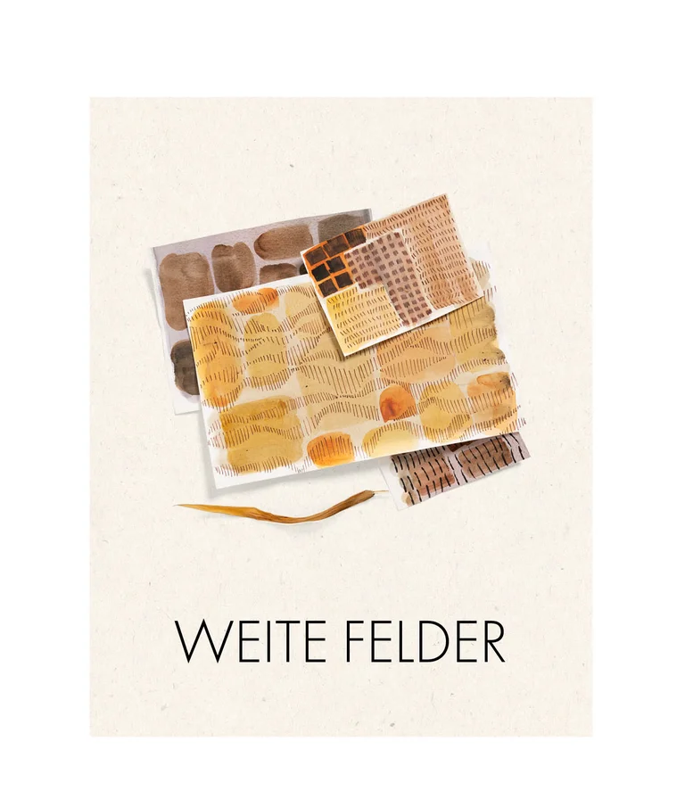 Watercolors with patterns from Gudrun Sjödén’s clothing.
