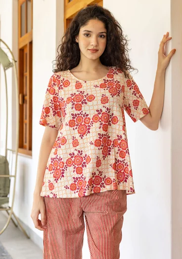 Top "Rema" en jersey de coton biologique - coquillage