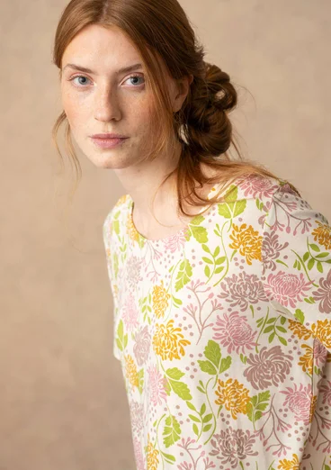 “Krysantemum” organic cotton/modal top - feather