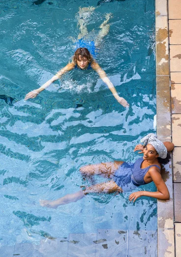 “Bow” polyamide/elastane swimsuit - black