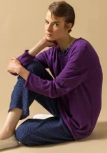 “Abby��” favourite sweater in organic/recycled cotton - plommon