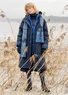 Manteau "Svalbard" en tissu matelassé en coton biologique tissé (encre M)