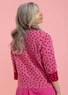 Dotted organic cotton cardigan (peony XXL)