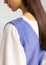 “Idun” woven organic cotton/linen dungarees (blue lotus XL)