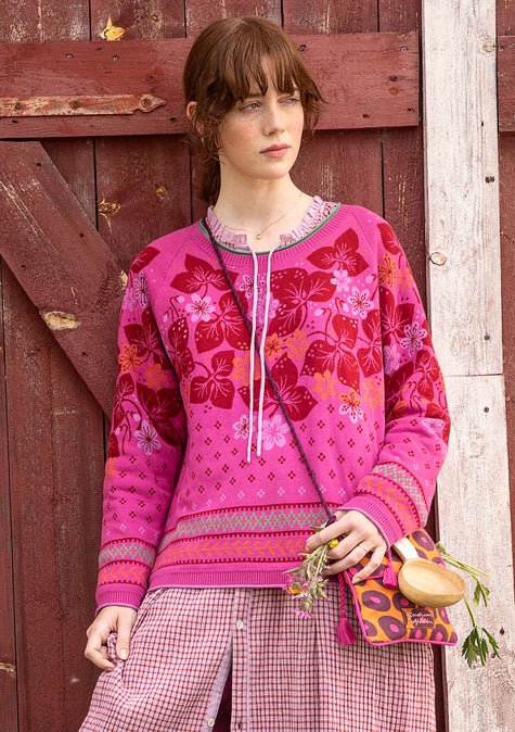 Pullover Blåsippa pink orchid