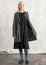Lambswool blend coatigan (ash grey/melange XXL)
