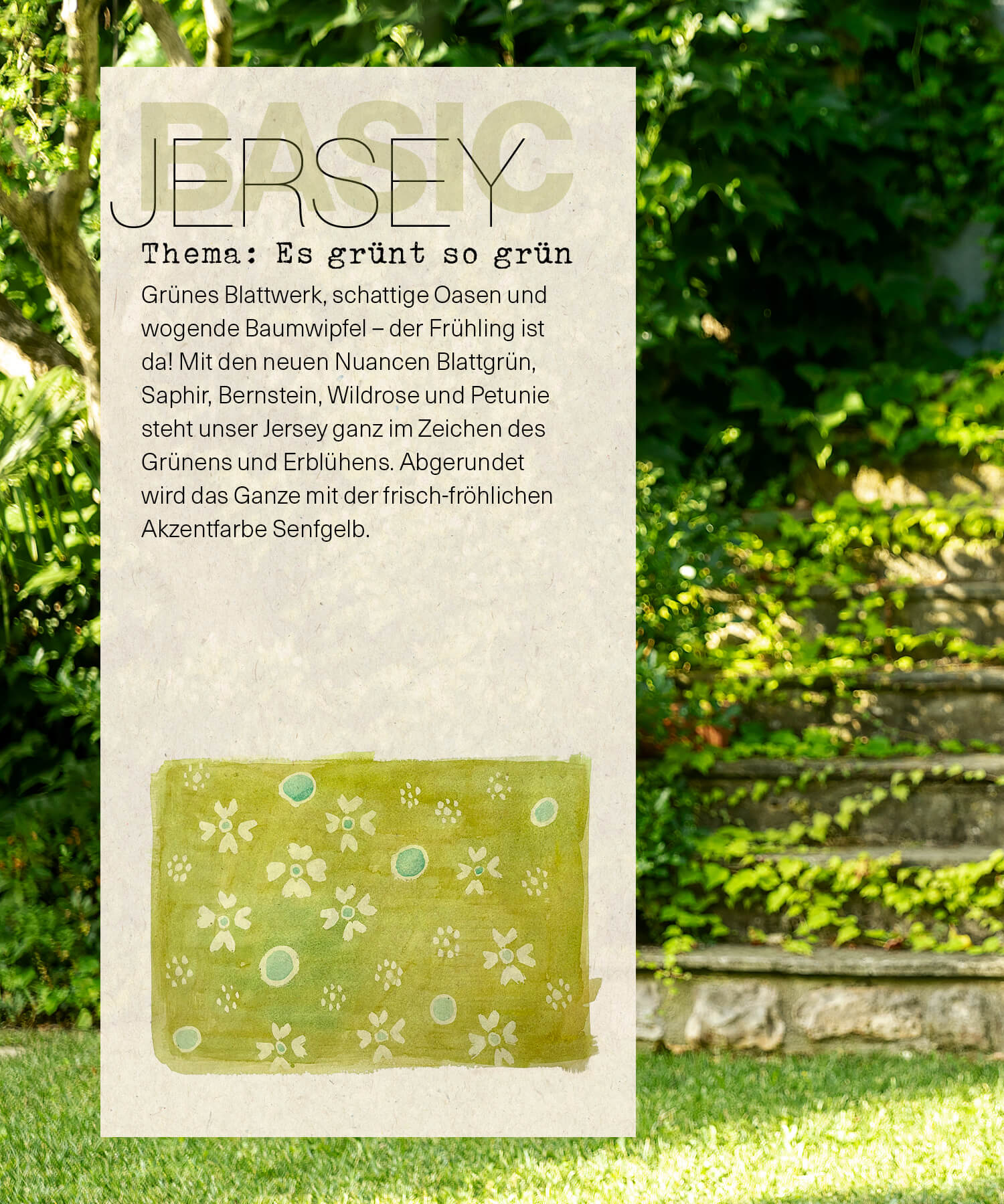 Basic Jersey – Thema: Es grünt so grün