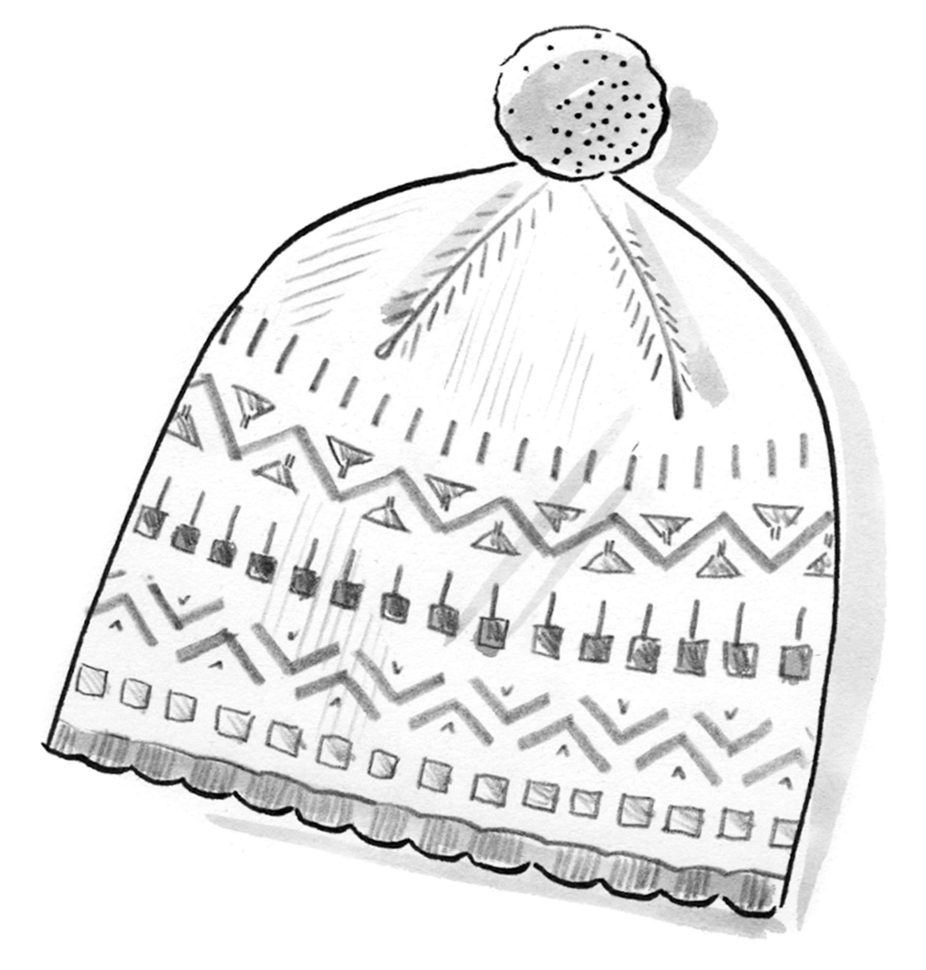 “Strikk” hat in wool/hemp/recycled cotton