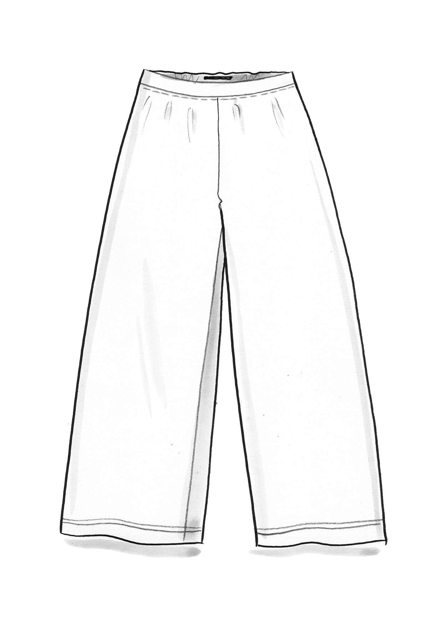 Lyocell/elastane jersey trousers petunia
