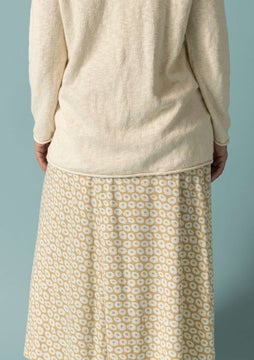 Jersey skirt Billie oatmeal/patterned