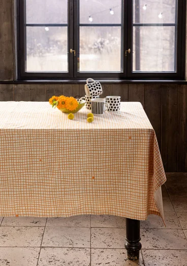 Nappe "Joy" en coton biologique - clémentine