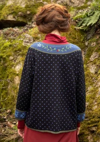 “Maria” organic/recycled cotton sweater - black
