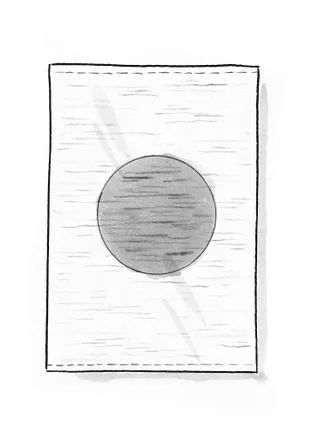 Kleiner Teppich „Sun“ aus Bio-Baumwolle - rhabarber