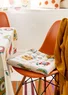 “Tulipanaros” seat cushion in organic cotton (almond milk One Size)