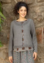 Strickjacke „Mossfire“ aus Lammwollmischung - grafit-melange