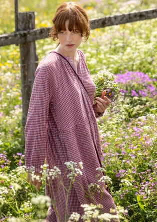 “Ottilia” woven organic cotton dress - lilac