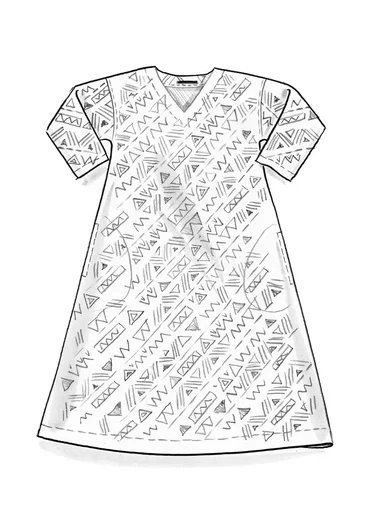 Robe tissée "Shiva" en coton biologique - noir