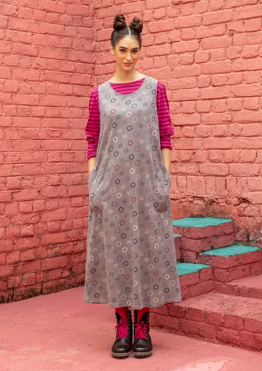 Robe "Sparkle" en jersey de coton biologique - gris