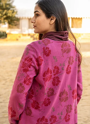 “Flow” cardigan in organic/recycled cotton