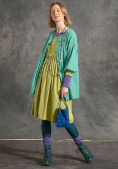 Künstlerbluse aus Bio-Baumwolle/Modal - ljus0SP0orientgrn