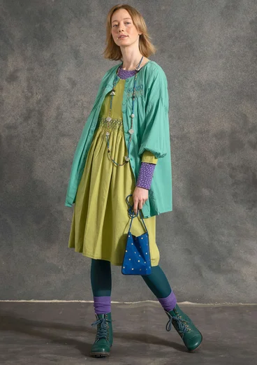 Künstlerbluse aus Bio-Baumwolle/Modal - ljus0SP0orientgrn