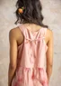 Geweven singlet "Helenae" van biologisch katoen (dof roze S)