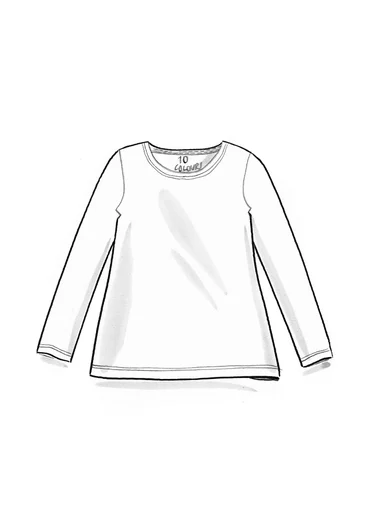 “Bianca” lyocell/elastane jersey top - lupin