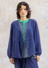 Veloursjacke „Cornus“ aus Bio-Baumwolle/Recycling-Polyester - veilchen