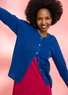 Organic/recycled cotton cardigan (porcelain blue L)