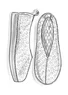 Suède schoenen "Myrten" (moerbei 42)