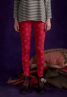Legging "Öland" en jersey de lyocell/élasthanne - tomate