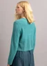 Cardigan i alpakamiks (teal S)