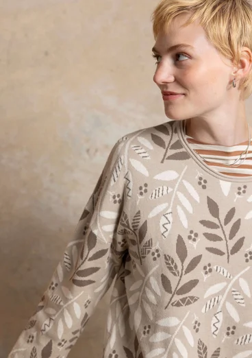 “Ophelia” organic/recycled cotton sweater - dark natural