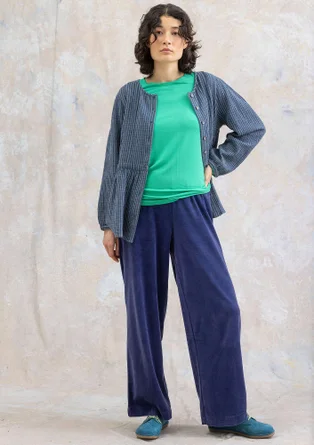 Bluse „Noira“ aus Bio-Baumwolle - indigo