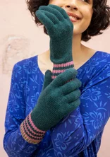 Fingerhandschuhe aus Lammwolle - dunkeljaspis-melange