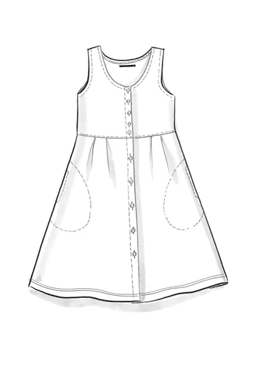 Robe "Lotus" en jersey de coton biologique - ruisseau de prairie