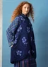 Gilet sans manches croisé "Marabel" en mélange de laine recyclée (indigo S)