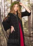 Jacquardstrickjacke „Sunnanå“ aus Bio-/Recycling-Baumwolle (schwarz M)