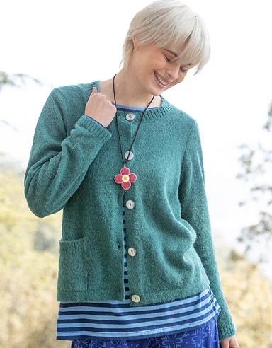 Knit cardigan in an alpaca blend