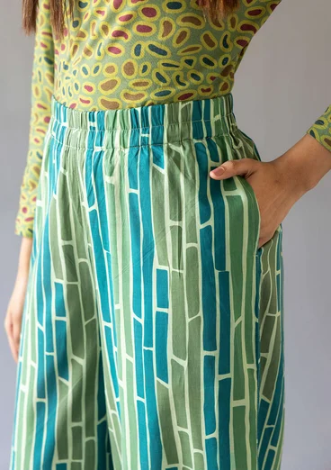 Hose „Bamboo“ aus Bio-Baumwollgewebe - apfelgrün
